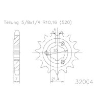 ESJOT Chain pinion, 15 teeth