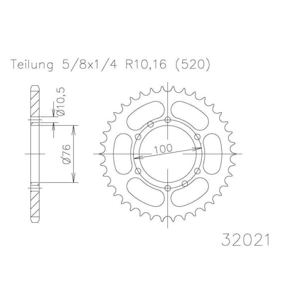 ESJOT Sprocket, 40 teeth