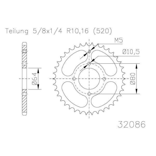 ESJOT Kettenrad, 28 Zähne