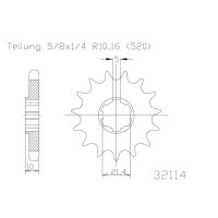 ESJOT Chain pinion, 15 teeth