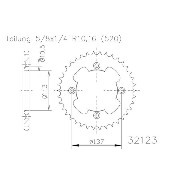 ESJOT Sprocket, 35 teeth