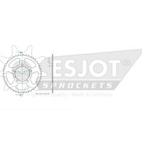 ESJOT Sprocket, 46 teeth, steel 520 pitch