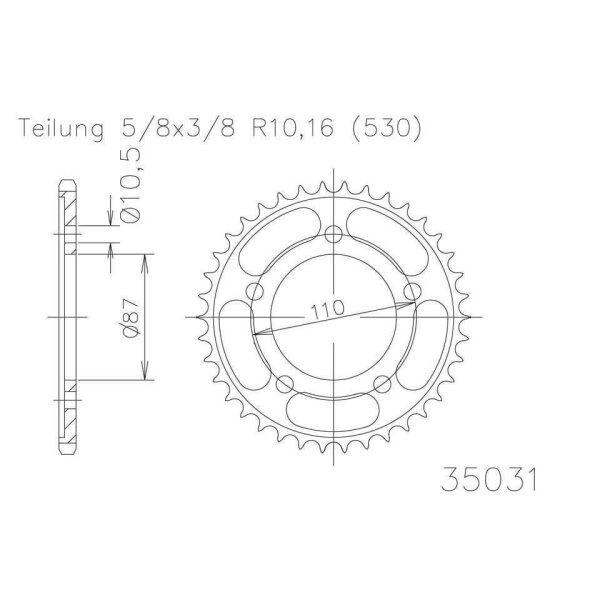 ESJOT Sprocket, 46 teeth