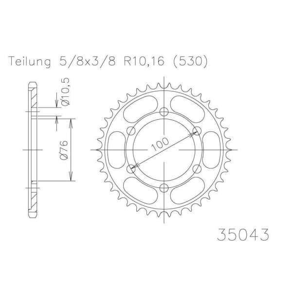 ESJOT Sprocket, 42 teeth