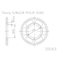 ESJOT Kettenrad, 46 Zähne