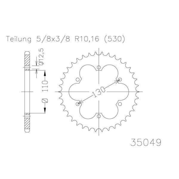 ESJOT Sprocket, 36 teeth