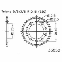 ESJOT Sprocket, 47 teeth