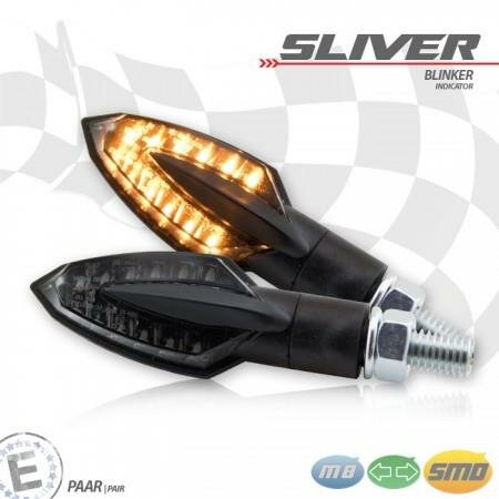 LED-Blinker "SLIVER" | schwarz | M8