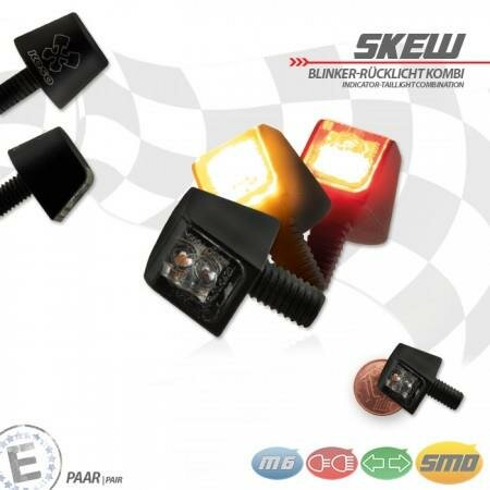 SMD-Blinker-RL "SKEW" | Alu | schwarz