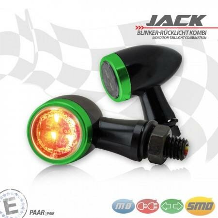 SMD-Blinker/RL-Set "Jack" | schwarz | Alu | M8