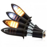 LED-Lenkerendenblinker "ARROW" | schwarz | ALU