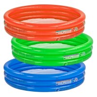 Kinder Pool Planschbecken Kinderpool aufblasbar Ø 120 cm grün / rot / blau