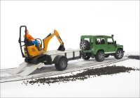 BRUDER bworld Spielzeug Land Rover Defender mit...