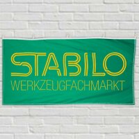 Stabilo Fachmarkt Fahne Quer 400x150cm