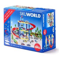 SIKU Sikuworld Spielzeug Parkhaus mit 3 Ebenen & Aufzug + Porsche Cabrio / 5505