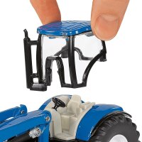 SIKU New Holland Traktor mit Frontlader und Strautmann...