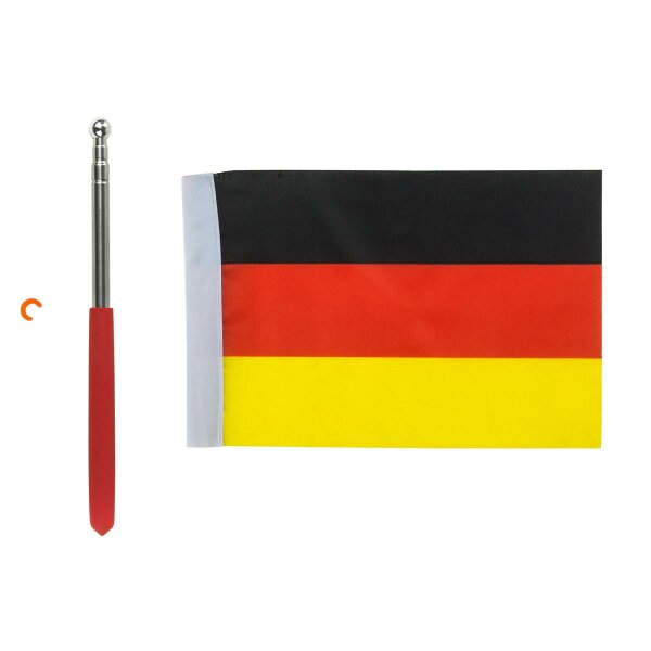 Deutschlandflagge Deutschlandfahne Deutschland Fahne Flagge Teleskop 20 - 50 cm