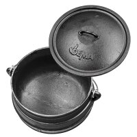 BBQ-Topf / Dutch Oven Schmortopf Gusseisen Topf 12 l...