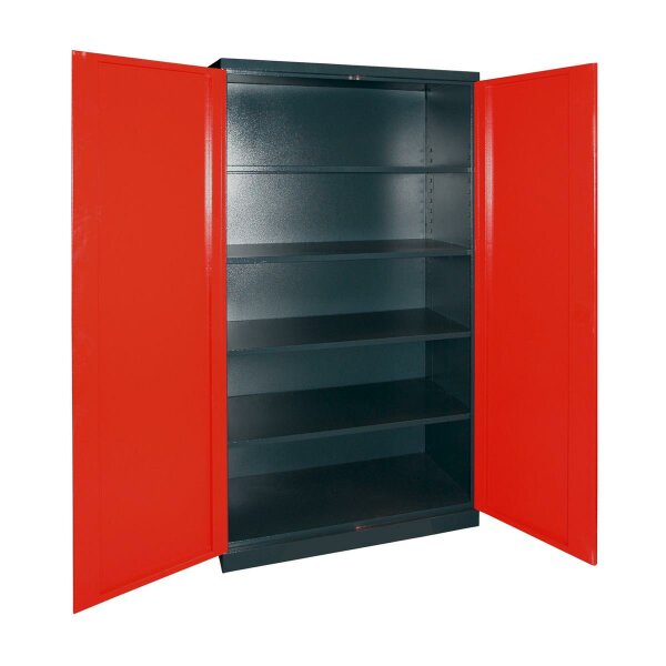 Schrank "XL-B" anthrazit/rot B110xH192xT38