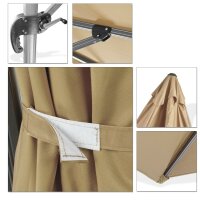 Ampelschirm Verona 3x3m Khaki