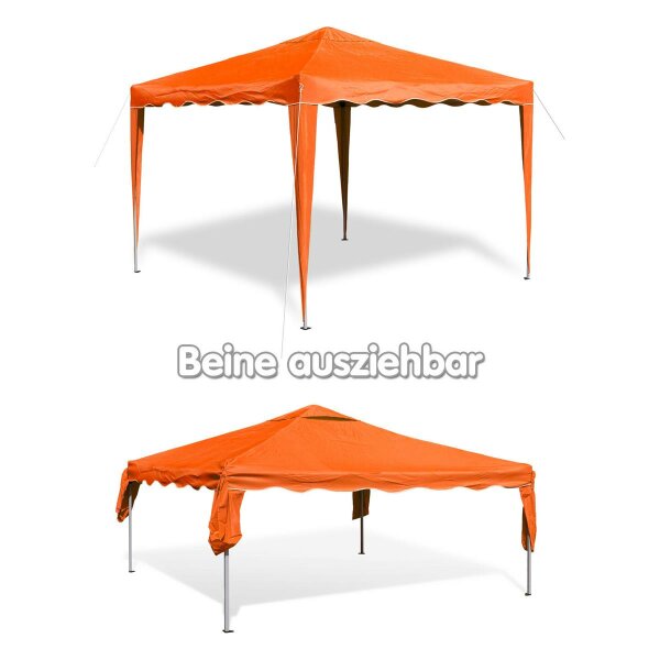 Alu/Metall Faltpavillon 3x3 Meter Orange