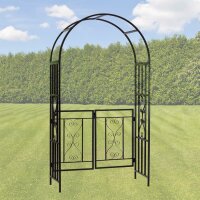 Rosenbogen Torbogen Rankhilfe Rankgitter Pergola Metall schwarz Dover