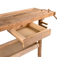 Hobelbank Werkbank Holz 137x50x86 cm