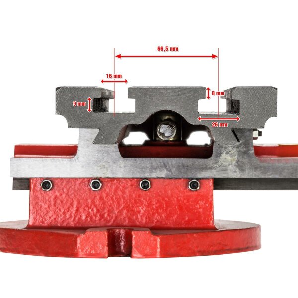 Kreuztisch Frästisch Bohrtisch Schraubstock Koordinatentisch 140x310mm