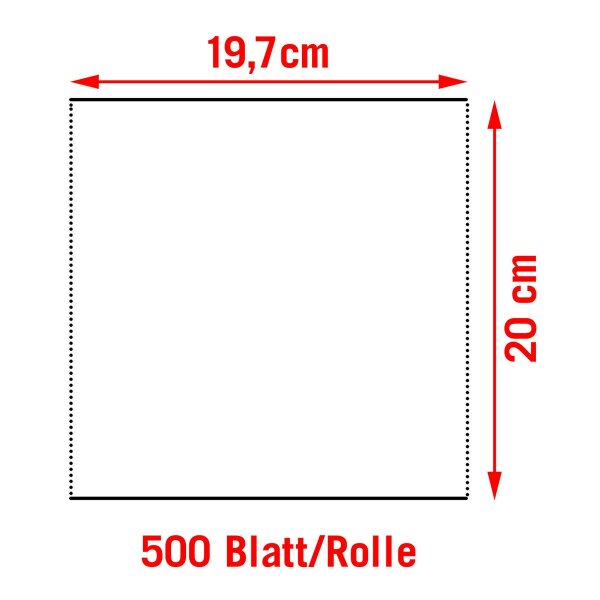 XXL Putztuchrolle Putztuch Papiertuch 100 m 500 Blatt weiß f. Werkstatt Freizeit