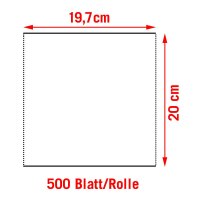 XXL Putztuchrolle Putztuch Papiertuch 100 m 500 Blatt weiß f. Werkstatt Freizeit