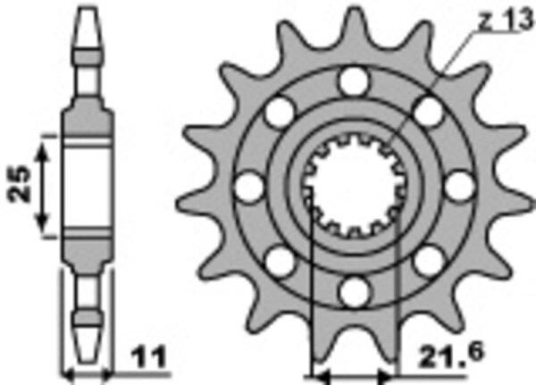 PBR Standard Stahlriztel vorne 2172 - 520