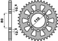 PBR Standard Stahlriztel vorne 334 - 520