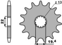 PBR Standard Stahlriztel vorne 433 - 525