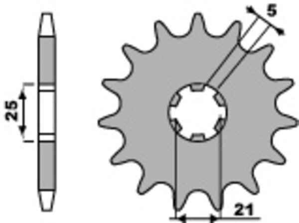 PBR Standard Stahlriztel vorne 567 - 530