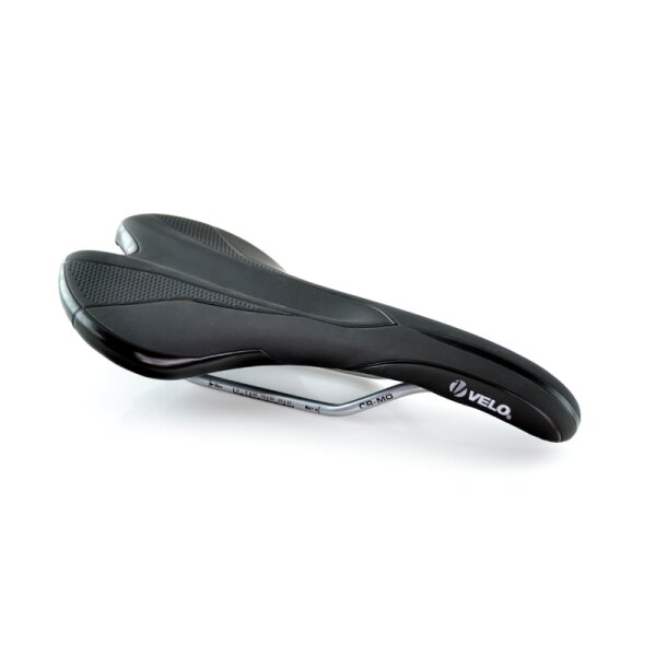 VELO Bicycle Saddle Miles Rails Cr-Mo Male Black