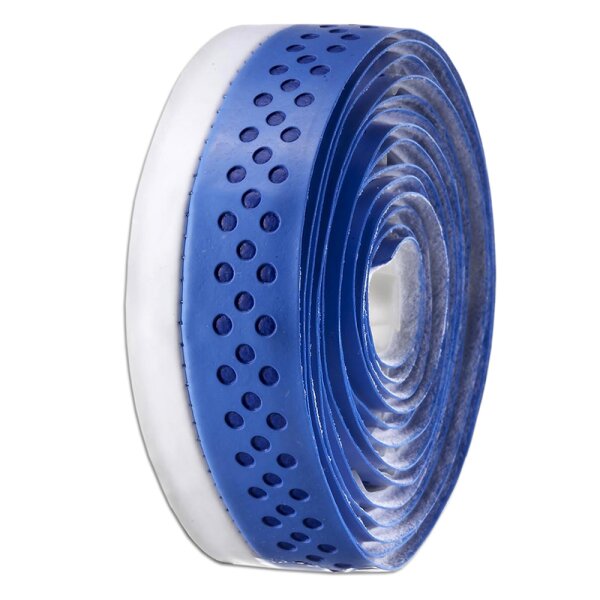 Velo Bicycle Handlebar Tape Road  Microfiber Drilled 2-Tone Blue/White