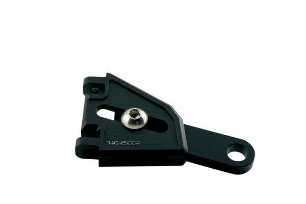 HIGHSIDER CNC Alu Lampenhalter Set EXTEND für Ø 35-37 mm, längenverstellbar, Schwarz