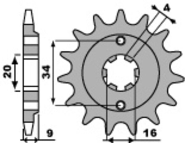 PBR Standard Stahlriztel vorne 2062 - 520