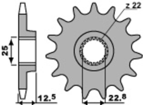 PBR Standard Stahlriztel vorne 2180 - 520