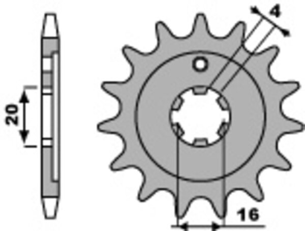 PBR Standard Stahlriztel vorne 555 - 428