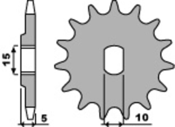 PBR Standard Stahlriztel vorne 590 - 415