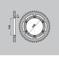 PBR Standard Kettenrad Stahl 805 - 428