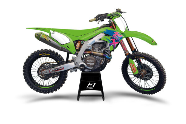 BLACKBIRD Retro Graphic Kit - Kawasaki KX125/250