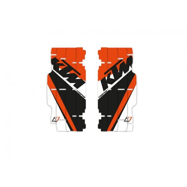 BLACKBIRD Replica Trophy 21 Radiator Louvers Graphic Kit - KTM EXC