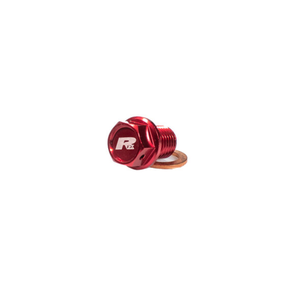 RFX Pro Magnetische Ablassschraube (Rot) [M8 x 35 mm x 1,25] - Honda CRF250