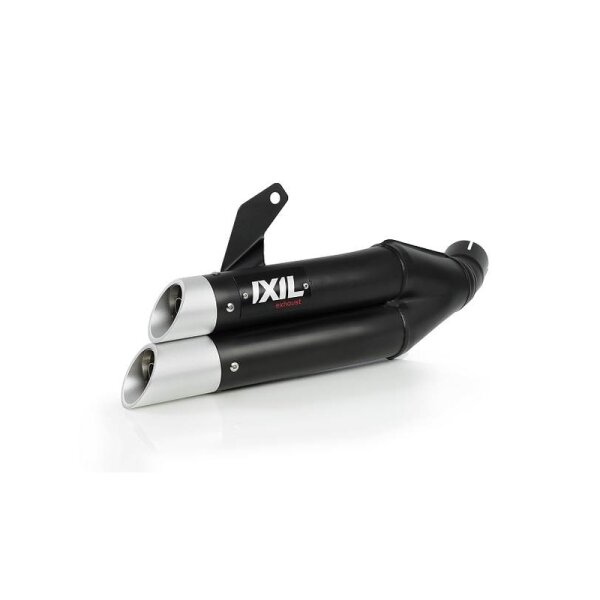 IXIL Hyperlow Endtopf Edelstahl schwarz / Endkappe Aluminium - XK7336XB