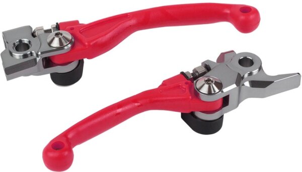 POLISPORT Pivot Klappbarer Hebelsatz Rot - Honda CR125R / 250R