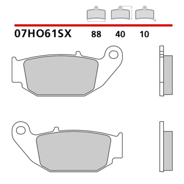 BREMBO Off-Road Sintermetall Bremsbeläge - 07HO61SX