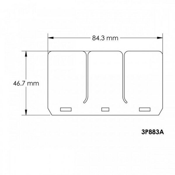 CARBON-PLÄTTCHEN FÜR MEMBRANBLOCK V-FORCE 3