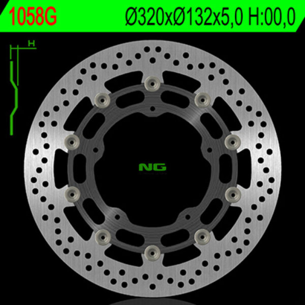 NG BRAKES rund schwimmend Bremsscheibe